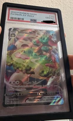 PSA 10 snorlax vmax swsh