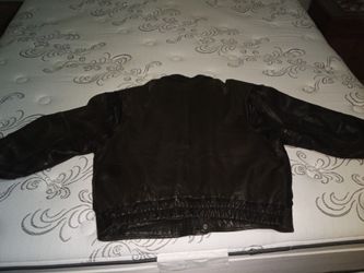 Men's XXL black lambskin leather jacket