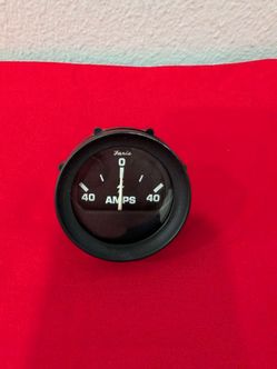 Faria 2 1/4" HEAVY-DUTY AMMETER 40-0-40 Black