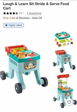 Fisher Price Laugh Learn Sit Stride & Serve Food Cart