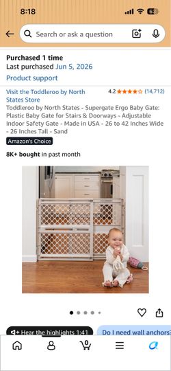 Baby/pet safety gate