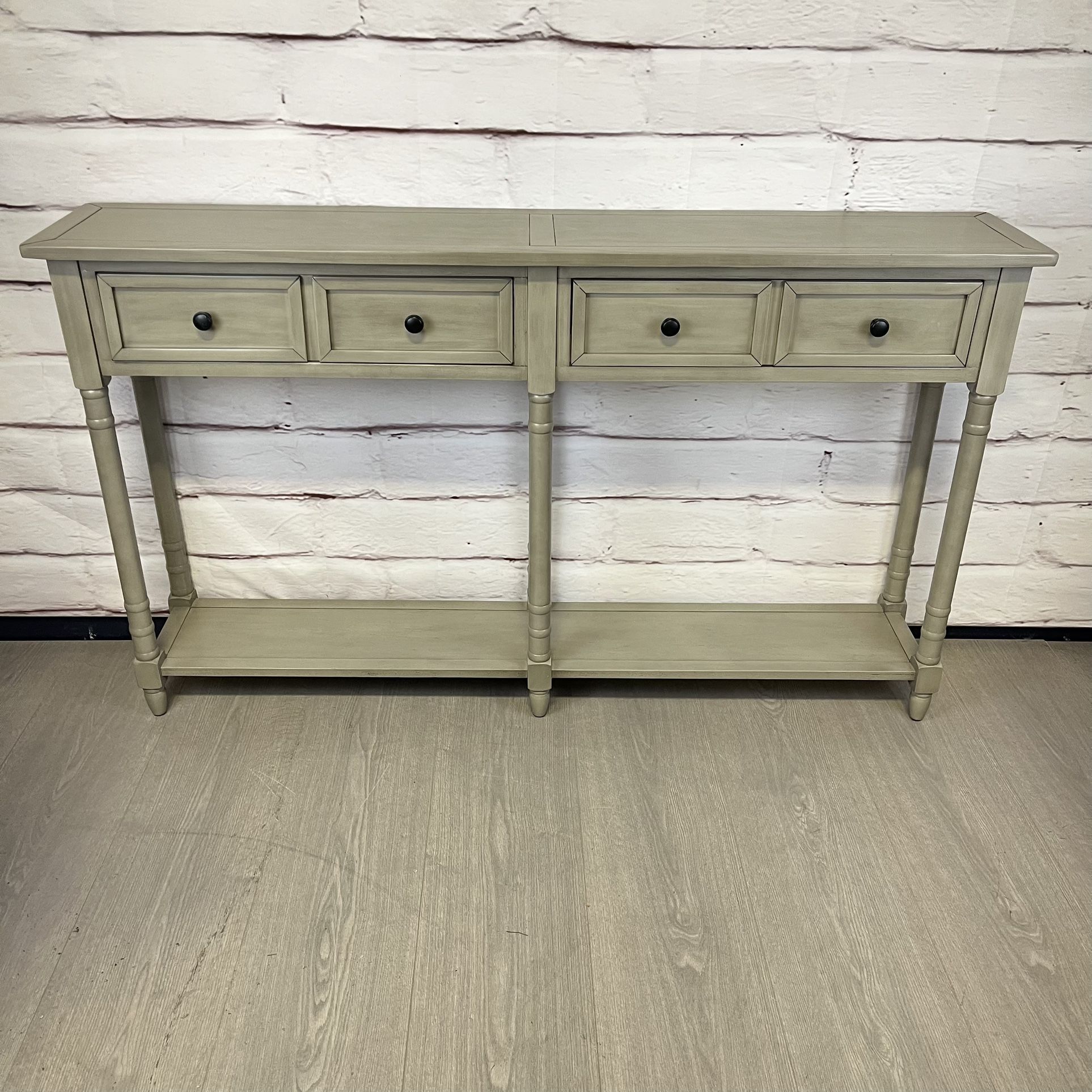 Long Grey Console Sofa Table