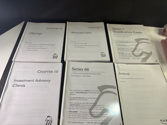 STC Series 7 42nd Ed Series 66 44th Ed Kaplan 12th Ed Study Manual Guide Lot