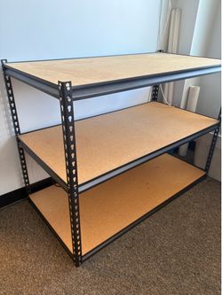 2 Heavy-Duty 3-Tier Storage Shelving Units – Garage, Workshop, Office