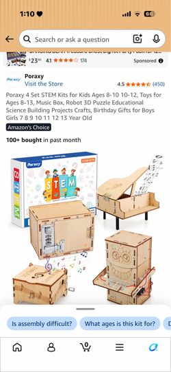 Poraxy STEM kits 4-in-1 sets
