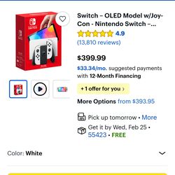 OLED NINTENDO SWITCH