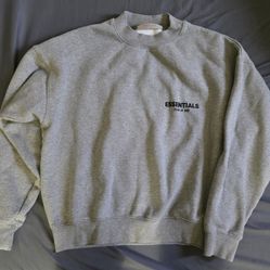 Essentials Fear of God Sweater Crew Neck Small Grey $50