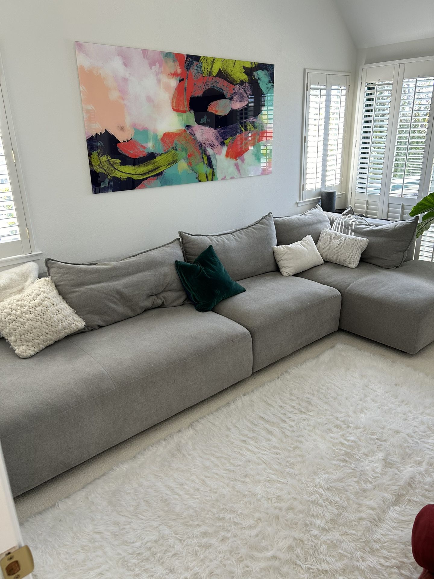 Huge Grey Sectional Couch
