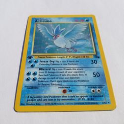 Articuno 1st edition holographic 2/62 fossil rare, OBO