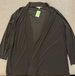 Joie de Vivre black cardigan 3X