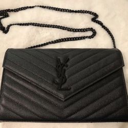 YSL wallet on chain envelope crossbody bag