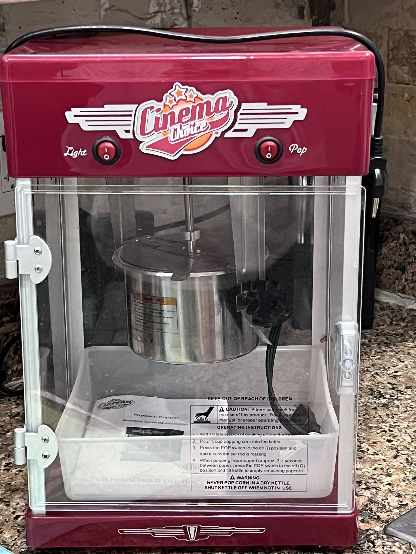 Cinema Choice Popcorn Maker