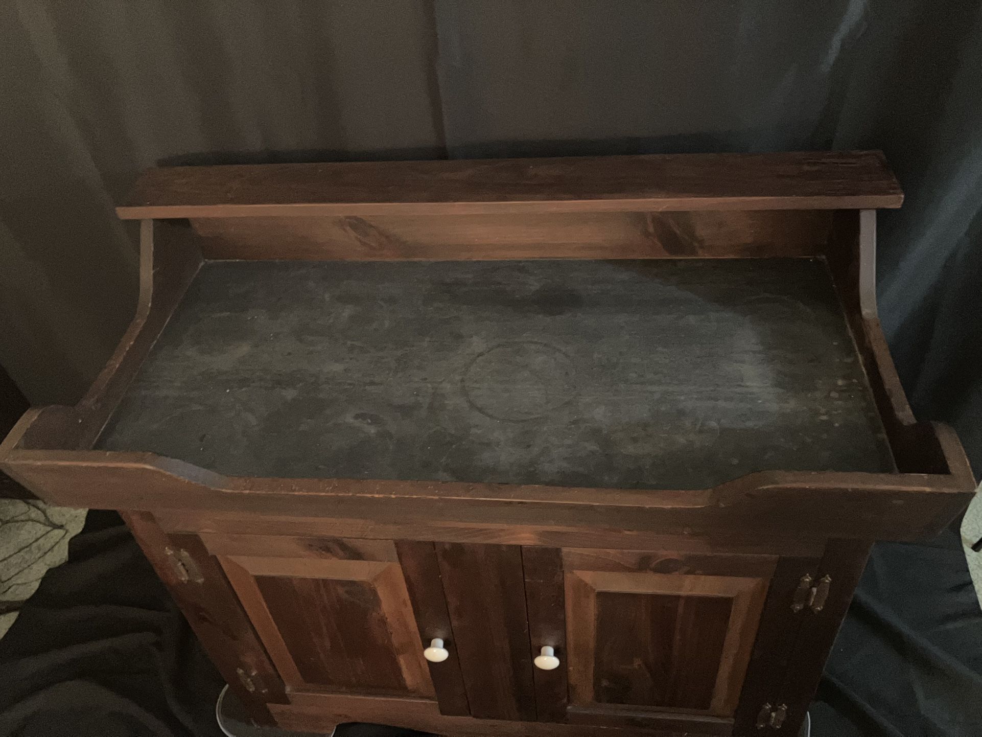 Antique Wood Dry Sink