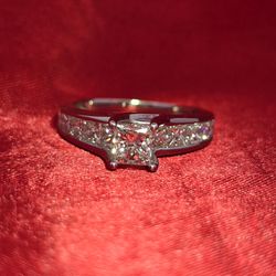 14k White Gold Diamond Engagement Ring 2.30 ctw