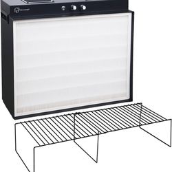 Laminar Flow Hood with H13 HEPA Filter (20"x15"）, Class 100 / ISO 5 Clean Bench with Light for Mycology, Mushroom Cultivation, Lab & Cleanroom, 24V DC