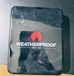Weatherproof black leather wallet