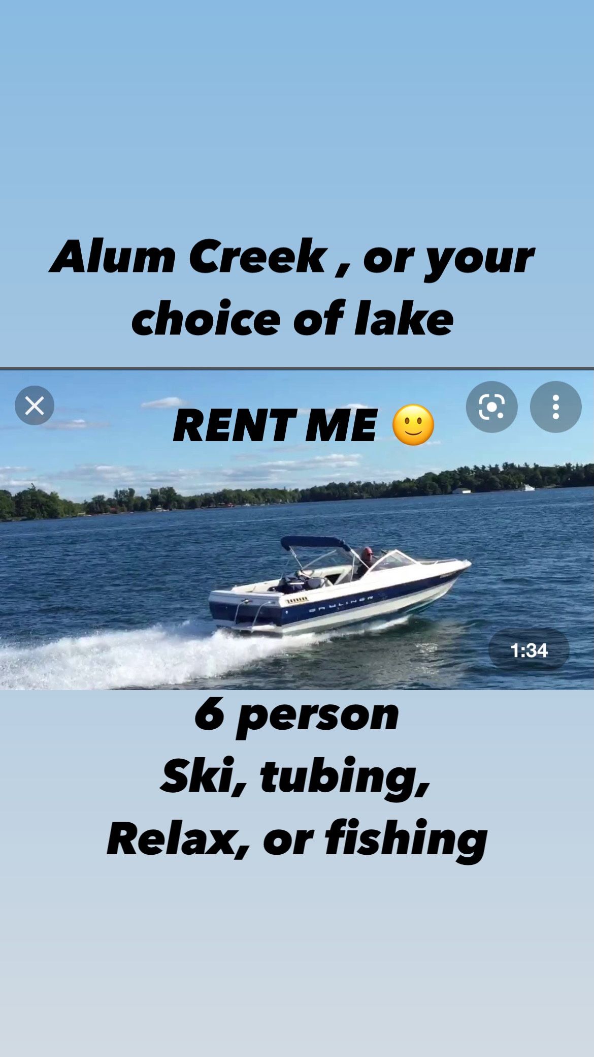 Fun Ski Tube Boat! Contact Me For Details