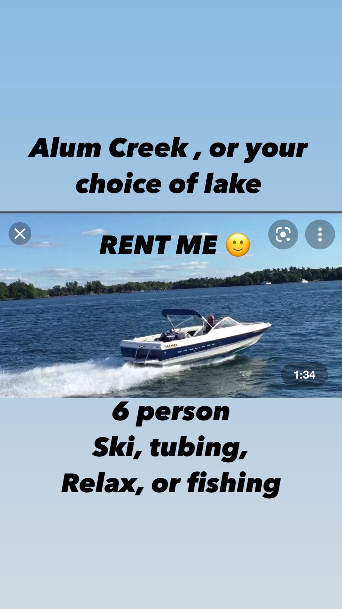 Fun Ski Tube Boat! Contact Me For Details 