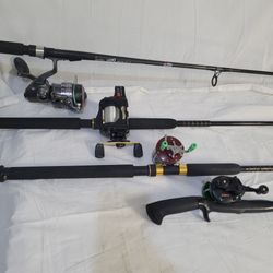 Fishing Rod/Reel Combos • Abu Garcia Cabelas Shimano Shakespeare etc. $200