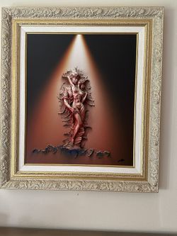 Fine Art. Sensuous Embracing Couple..