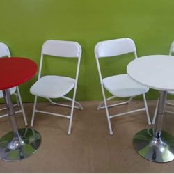 MESAS DE BAR redondas de Madera 22 Pulgadas