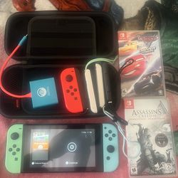 Nintendo Switch Animal Crossing Edition Bundle (Used)