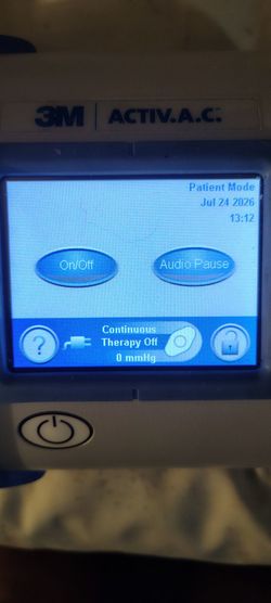 3M ActiV.A.C. Therapy System (Wound Vac) Unit & Charging Kit - $200