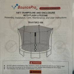 14ft Trampoline With Safety Net