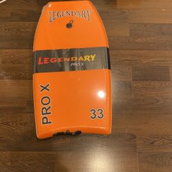 green and orange legendary Pro X boogie Board