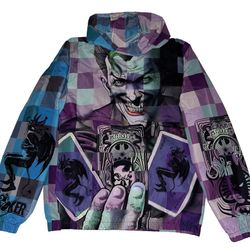 Batman Joker X Tango Hotel Full Zip Jacket Windbreaker Men’s XS Extra Small $98