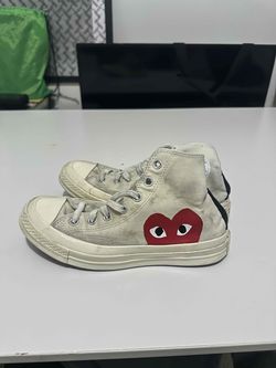 Converse x CDG PLAY Chuck 70 Hi Cream - Men's US 6