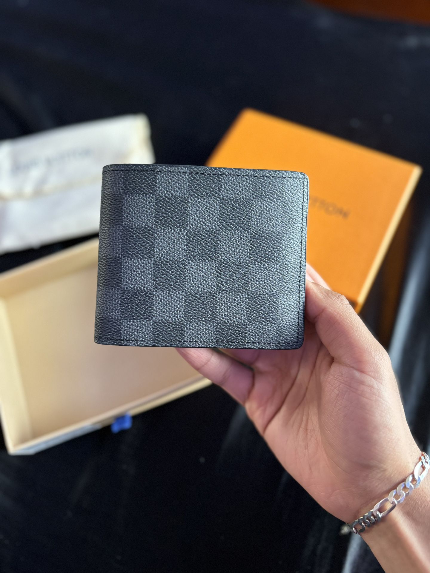 Louis Vuitton Leather Slim Wallet
