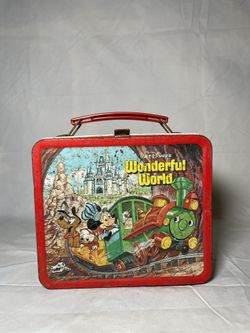Vintage 1980 Mickey Minnie Mouse Disneyland Lunchbox