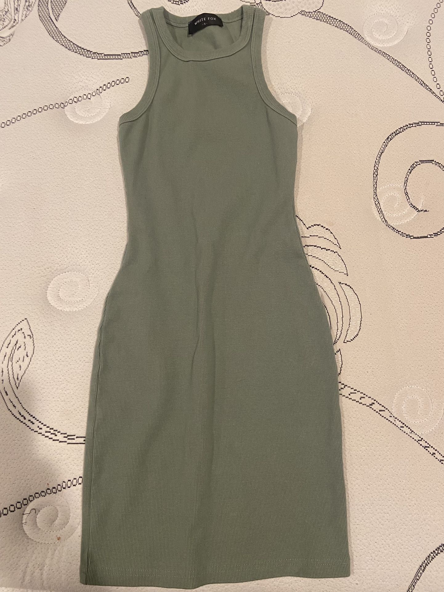 White Fox Boutique Green Halter Dress 