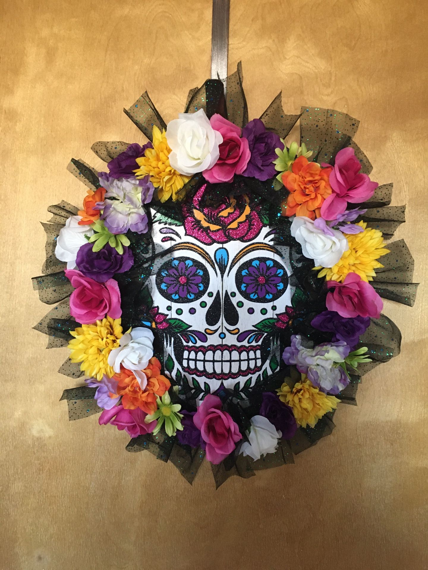 Dia De Los Muertos  Wreath