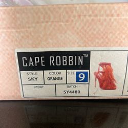 Orange Heel Size 9