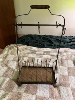 Antique Cup and Plate Holder