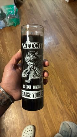 TORN LABEL THE WITCH CANDLE
