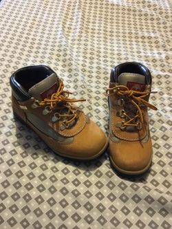 Boys timberland boots size 2 .