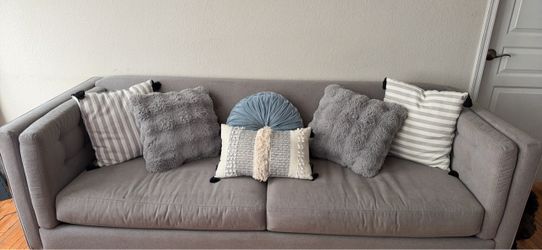 Grey modern couch for sale