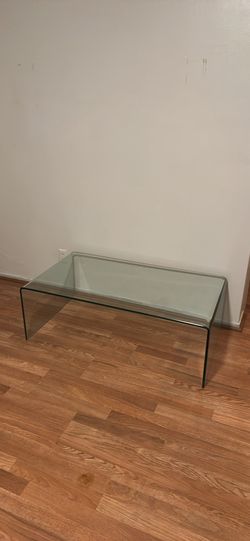 Glass coffee table