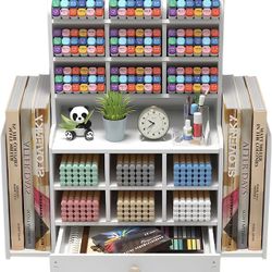 Desk organizers,organization,15 Sorting compartments Pen organizer for desk,with 2 File Holder