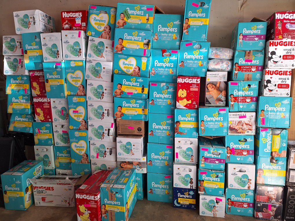 Diapers, HUGE Boxes! Cheaper Then Stores.