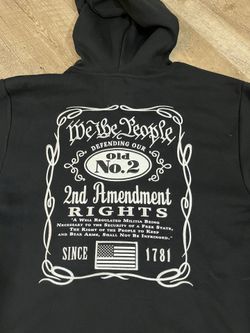 Hooded sweatshirt buckwear 2nd amendment