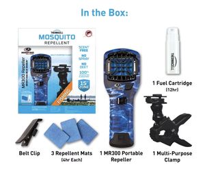 Thermacell MR300 Portable Mosquito Repeller Mossy Oak Fishing Bundle with 12-Hour Refill