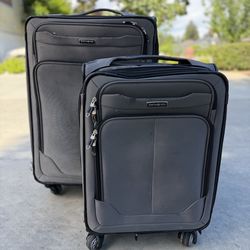 Samsonite Luggage Set (2-Piece) Spinner Carry-On + Medium – Gray