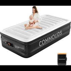 New Air Mattress with Built-in Battery Powered Removable Pump, 18" High Inflatable Mattress camping
