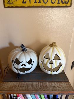 Halloween Pumpkins Plug In Light Up