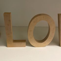LOVE Wood Letters
