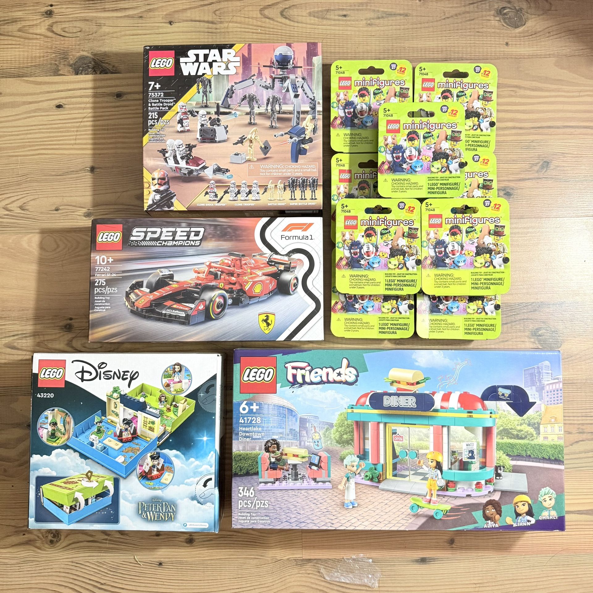 Lego mini figure Series 27 X 6